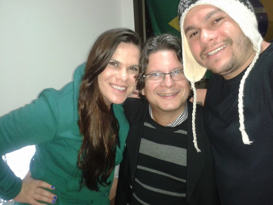 Sergio with Daniela Castro and Marco Aurelio